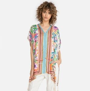 JOHNNY WAS STELLAR SILK PONCHO